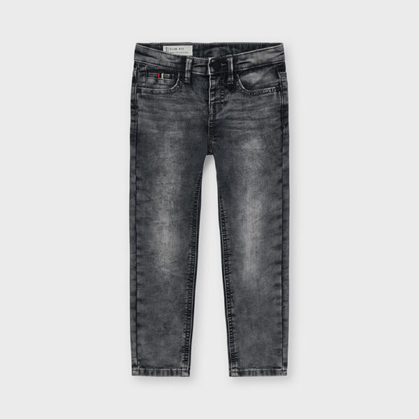 Pantaloni lungi soft denim ECOFRIENDS slim fit baiat