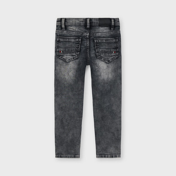 Pantaloni lungi soft denim ECOFRIENDS slim fit baiat - imagine 2
