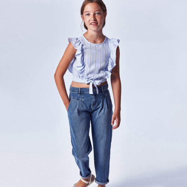 Pantaloni lungi slouchy fata - imagine 3