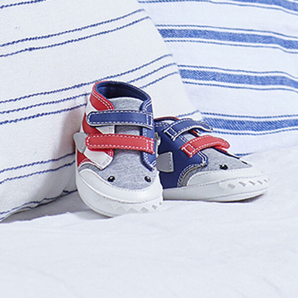 Pantofi sport bicolori nou-nascut baiat