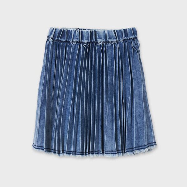 Fusta denim plisata fata