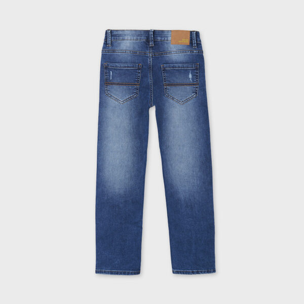Pantaloni denim straight fit rupti baiat - imagine 2