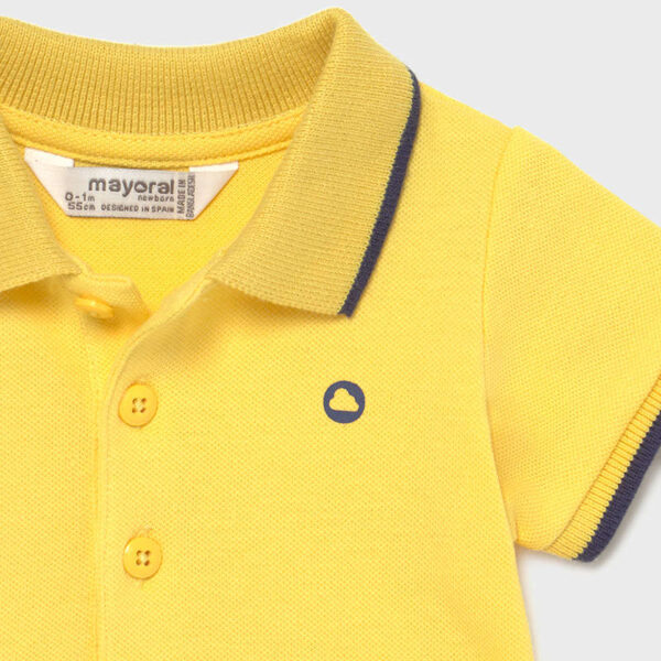 Tricou polo maneca scurta nou-nascut baiat - imagine 2