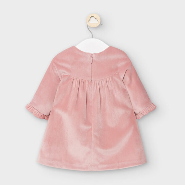 Rochie catifea new born fata - imagine 3