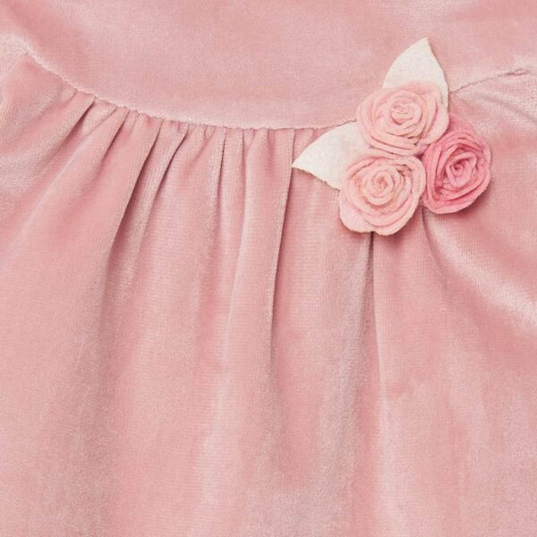 Rochie catifea new born fata - imagine 4