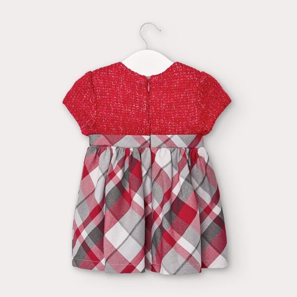 Rochie combinata cu tricot bebe fetita - imagine 2