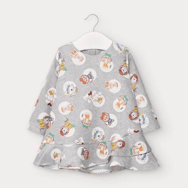 Rochie plus imprimeu bebe fetita