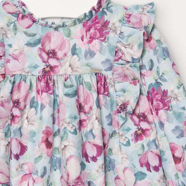 Rochie raiat imprimeu bebe fetita - imagine 4