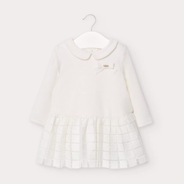 Rochie tricot tul bebe fetita