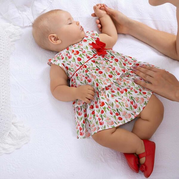 Rochie imprimeu new born fata