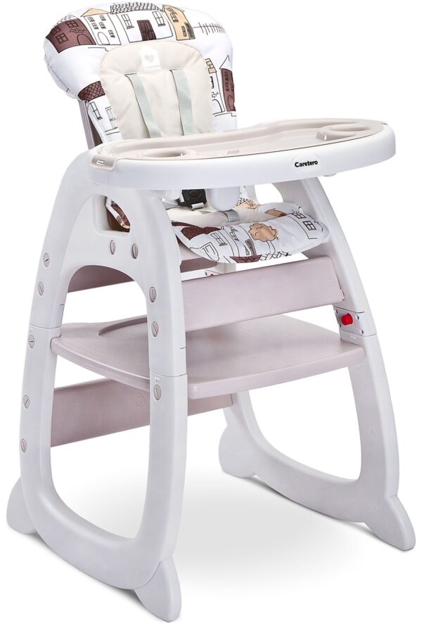 Scaun de masa transformabil HOMEE 2 in 1 Beige - imagine 2