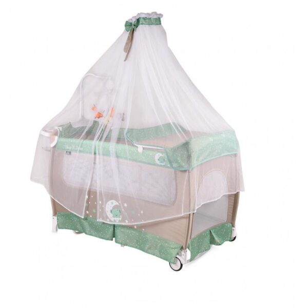 Patut pliabil Sleep'n Dream Rocker, cu baldachin