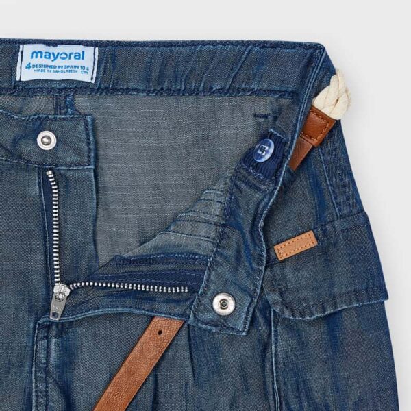 Pantaloni scurti fluizi Ecofriends fetita - imagine 3