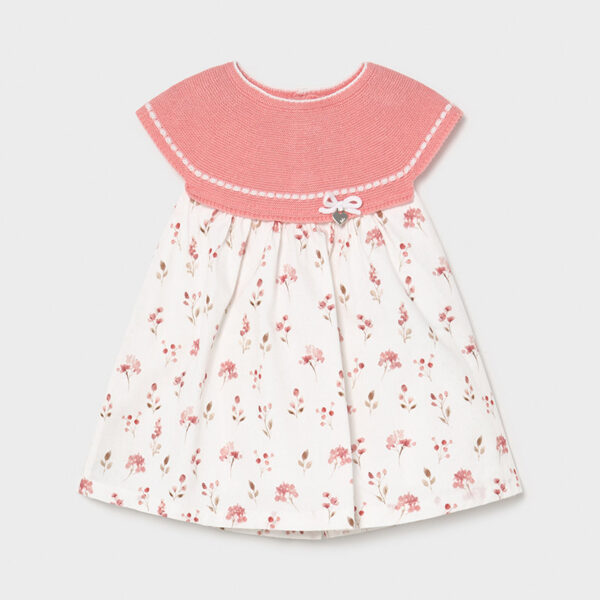 Rochie combinata tricot new born fata