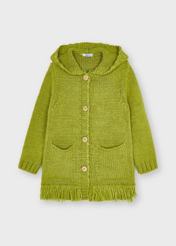 Jacheta tricot franjuri fata - imagine 2