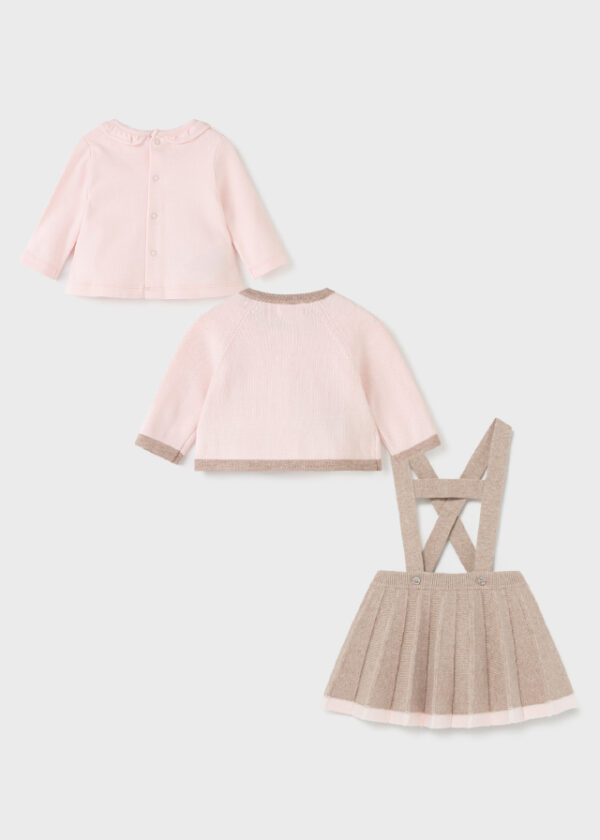 Set fusta tricot nou-nascut fata - imagine 2