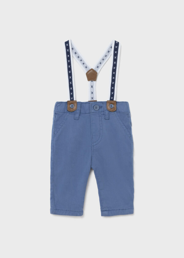Pantaloni lungi cu bretele nou-nascut baiat