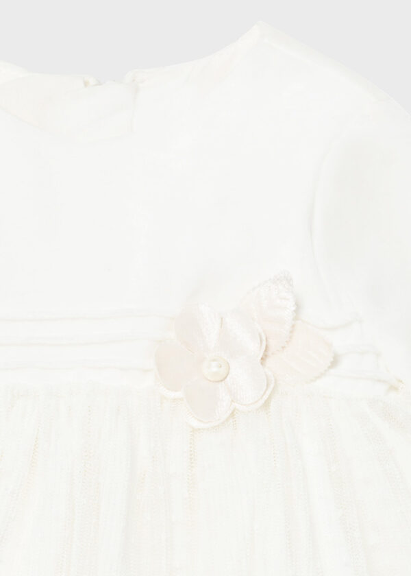 Rochie ceremonie combinata nou-nascut fata - imagine 3