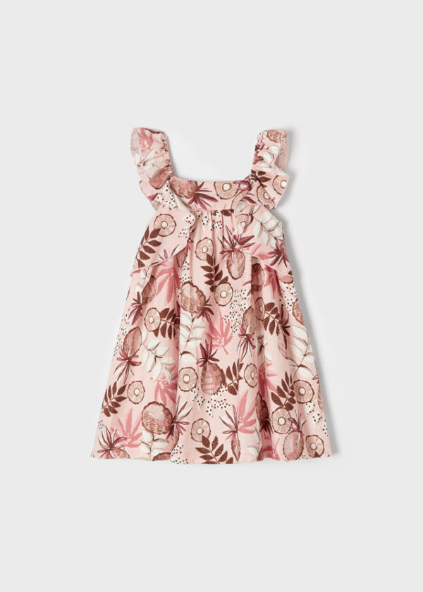 Rochie bumbac imprimeu fetita - imagine 2