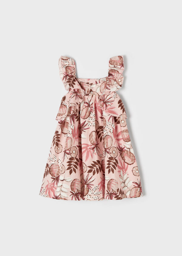 Rochie bumbac imprimeu fetita - imagine 3