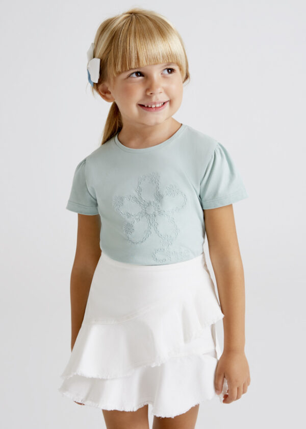 Tricou maneca scurta brodat fetita