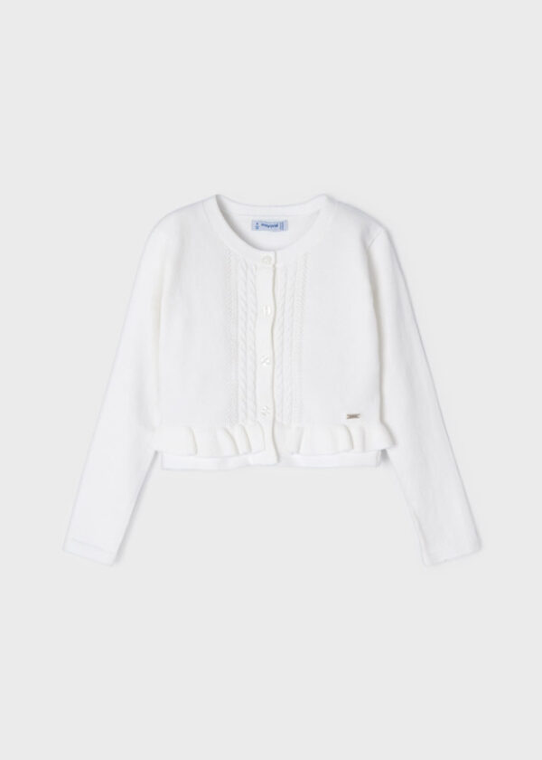 Cardigan tricot ochiuri ECOFRIENDS fetita