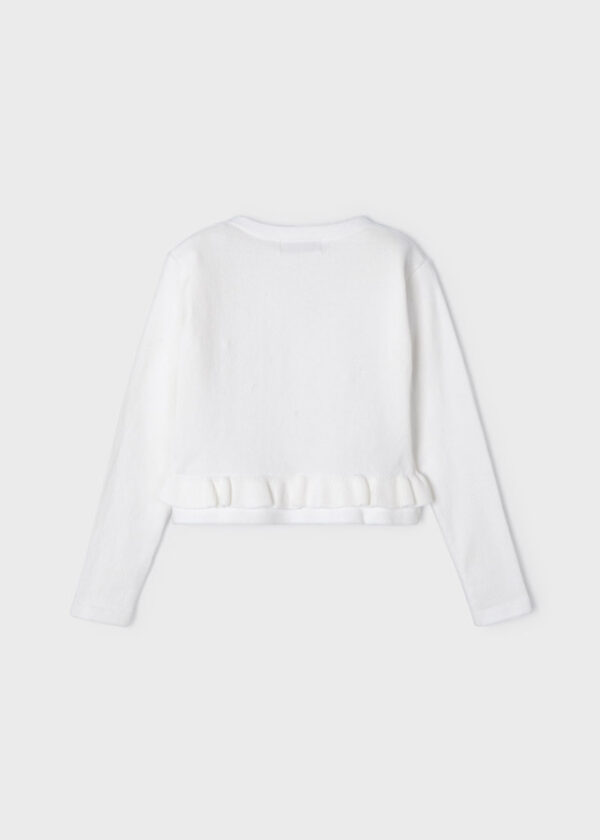 Cardigan tricot ochiuri ECOFRIENDS fetita - imagine 2