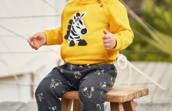 Pantaloni imprimeu bebe baiat