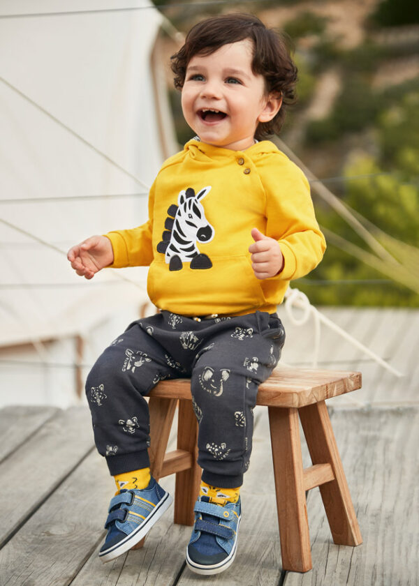 Pantaloni imprimeu bebe baiat