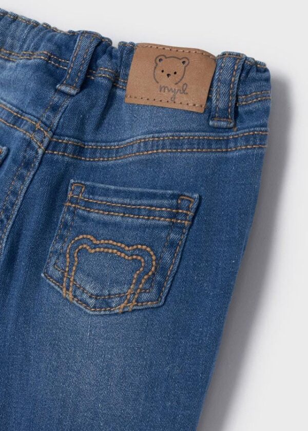 Pantaloni lungi denim basic nou-nascut baiat - imagine 3
