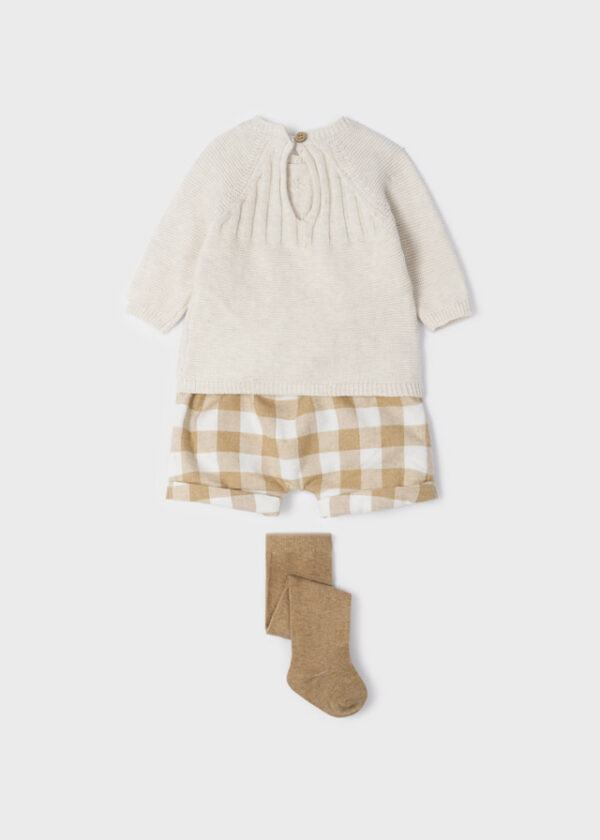 Set pantaloni scurti si dresuri pentru nou-nascut - imagine 3