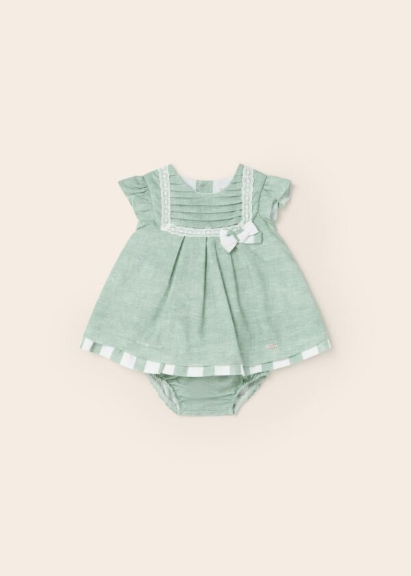 Rochie din in si chilotei asortati