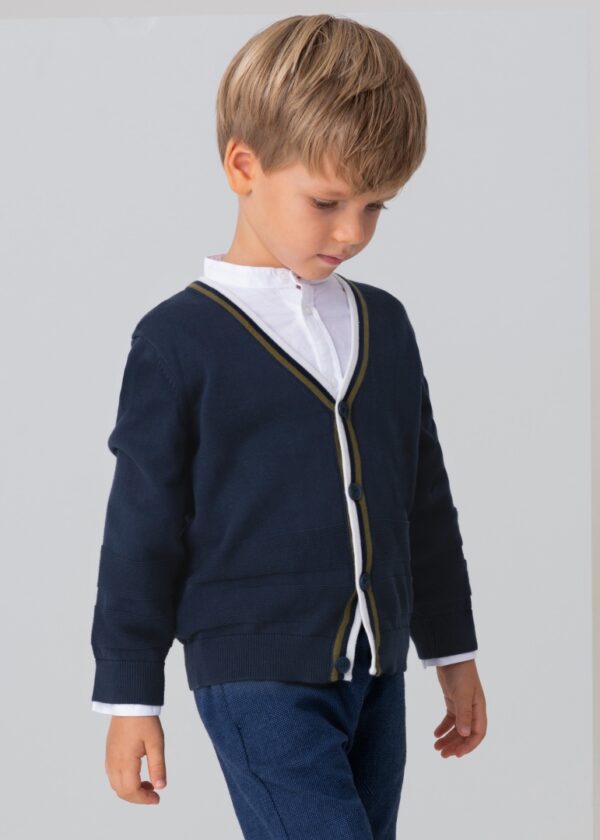 Cardigan din bumbac sustenabil pentru baiat