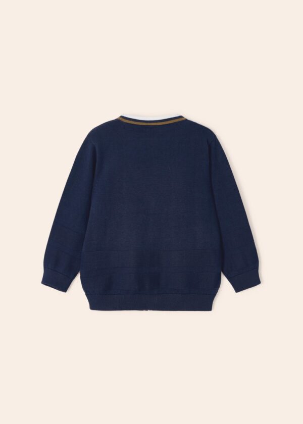 Cardigan din bumbac sustenabil pentru baiat - imagine 4