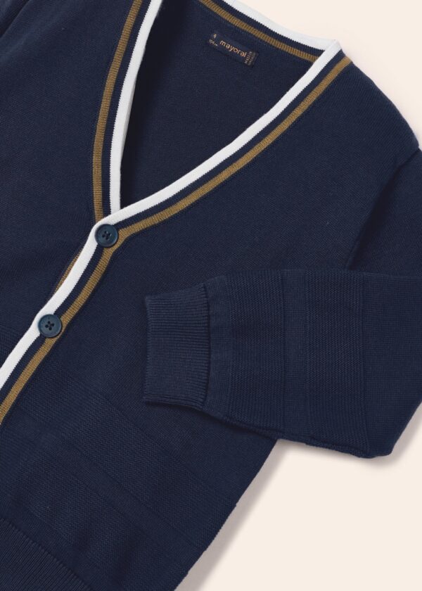 Cardigan din bumbac sustenabil pentru baiat - imagine 3
