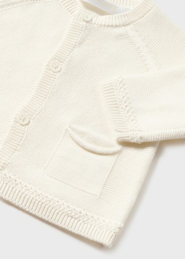 Cardigan tricotat cu bumbac sustenabil - imagine 3