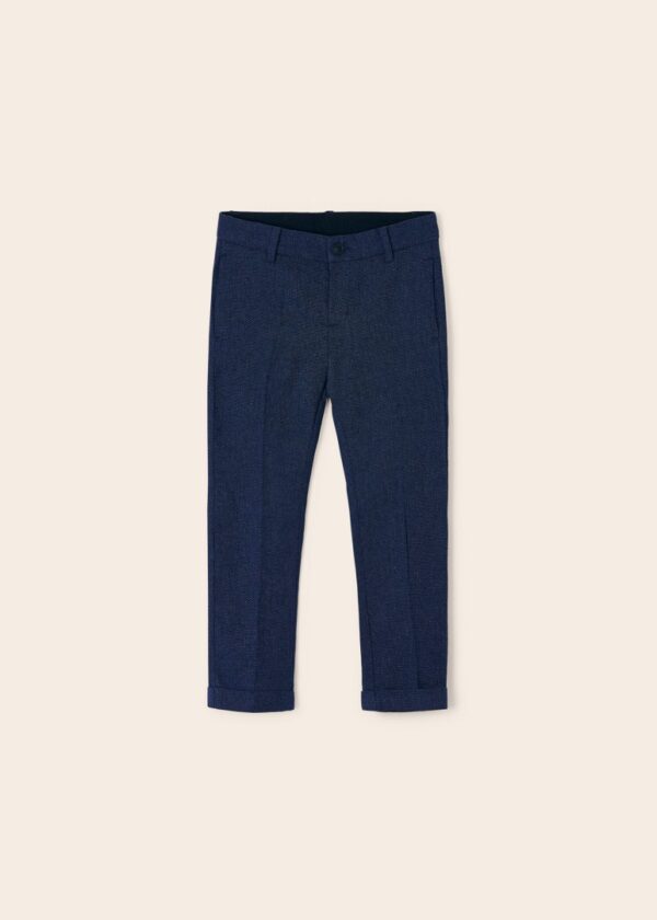 Pantaloni lungi chino tailoring cu bumbac - imagine 2