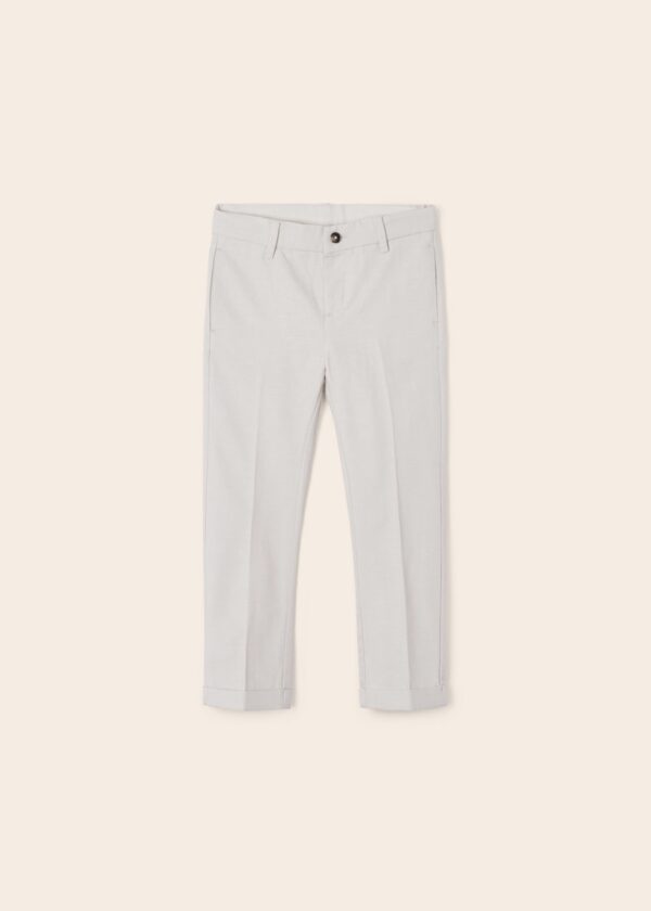 Pantaloni lungi chino tailoring cu bumbac - imagine 4