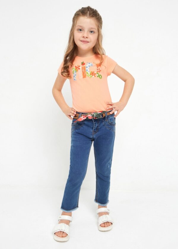 Pantaloni lungi din denim skinny curea