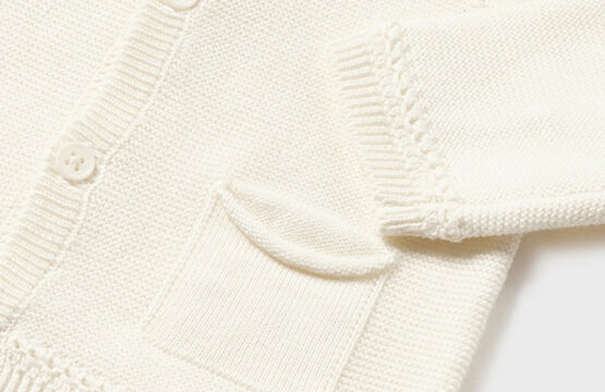 Cardigan tricotat cu bumbac sustenabil