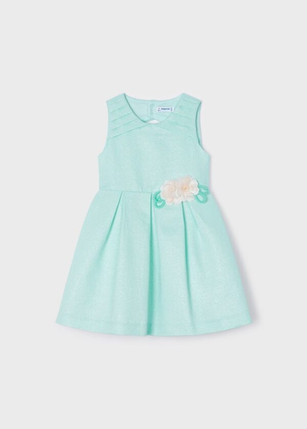 Rochie cu aplicatie florala - imagine 2