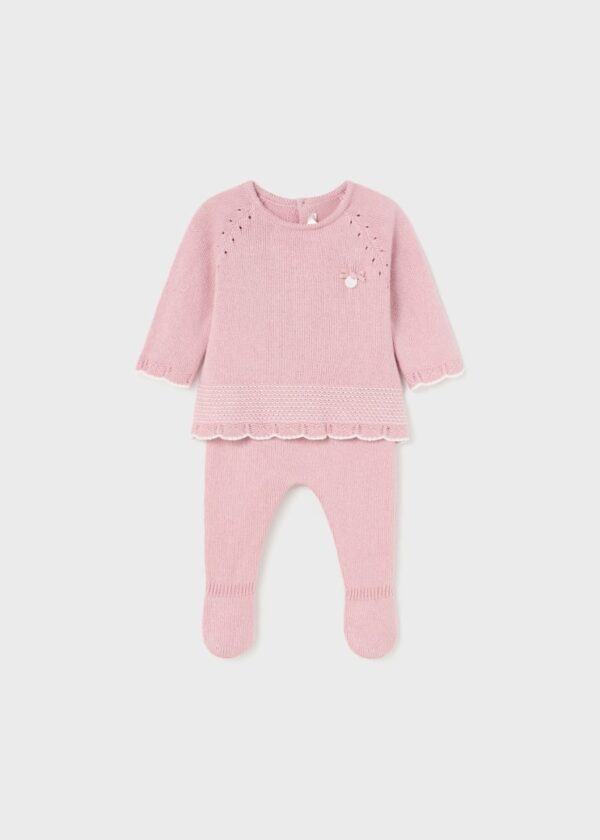 Set 2 piese tricot din bumbac sustenabil