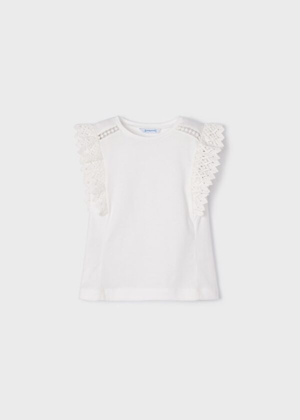 Tricou maneca scurta cu volanase - imagine 2