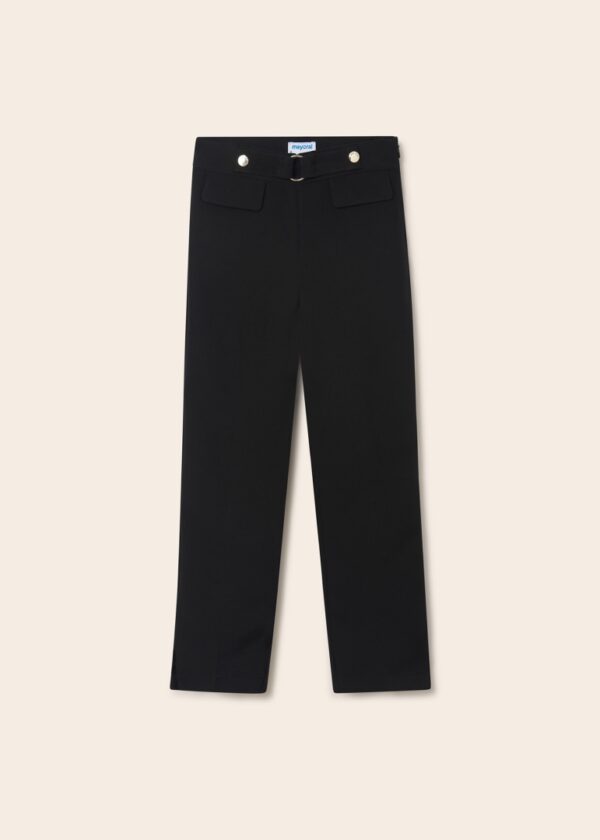 Pantaloni cropped crep
