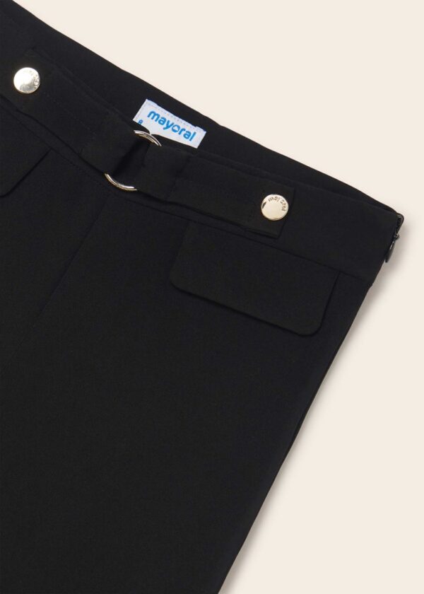 Pantaloni cropped crep - imagine 2
