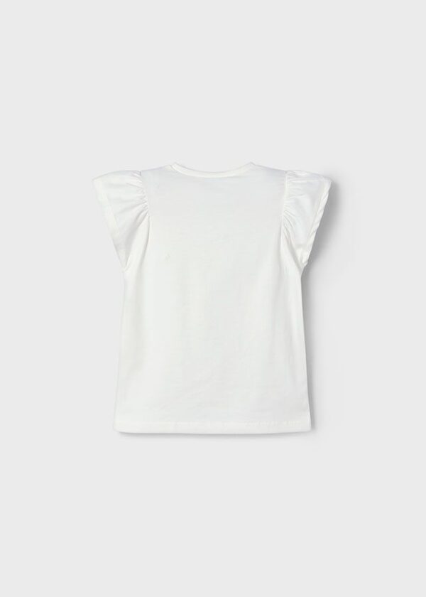 Tricou flori relief fetita - imagine 3