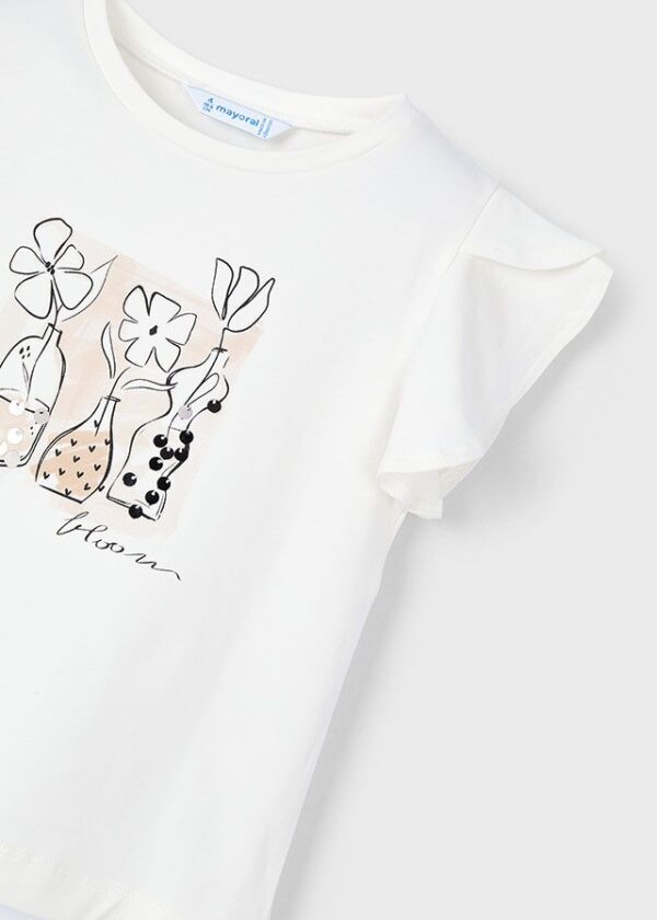 Tricou cu aplicatie fetita - imagine 2