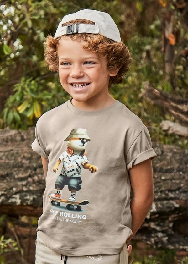Tricou animalut skateboard baiat