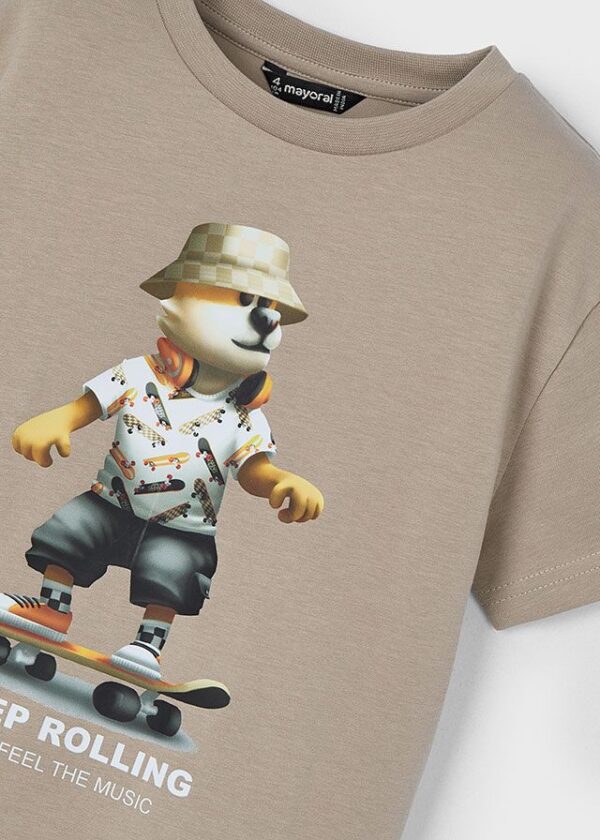 Tricou animalut skateboard baiat - imagine 3