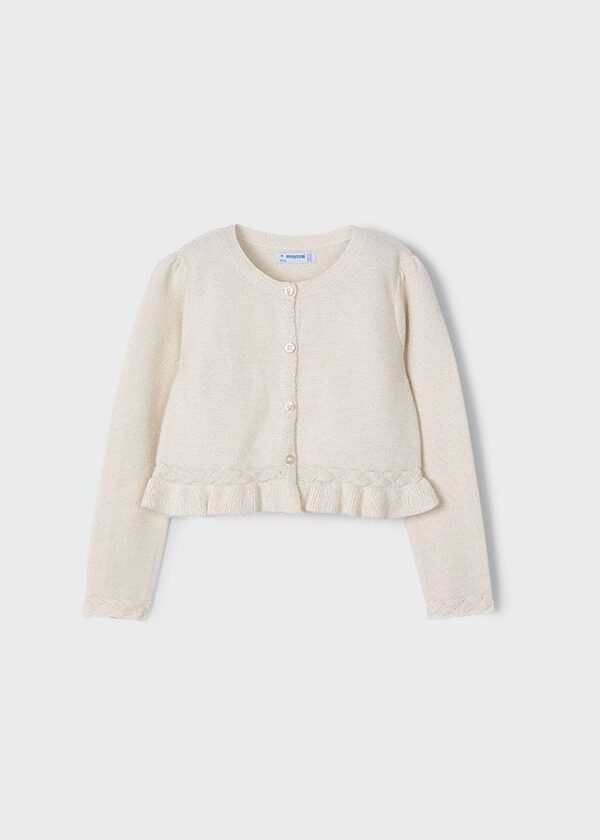 Cardigan tricot fetita